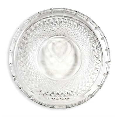 Lot 380 - Cut Glass Presentation Tray Inscribed NYCO &...