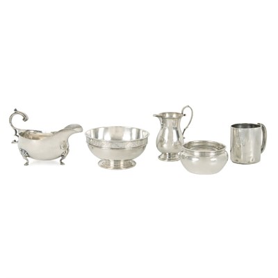 Lot 253 - Group of Sterling Silver Articles Comprising a...