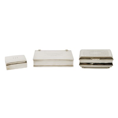 Lot 379 - Two Silver Plated Boxes One inscribed...