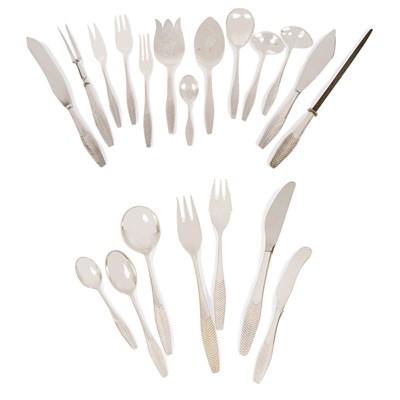 Lot 184 - Danish Sterling Silver Flatware Service...