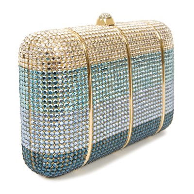 Lot 460 - Judith Leiber Minaudiere Gilt-metal applied...