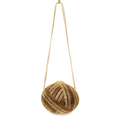 Lot 448 - Judith Leiber Evening Bag and Pillbox Smoky...