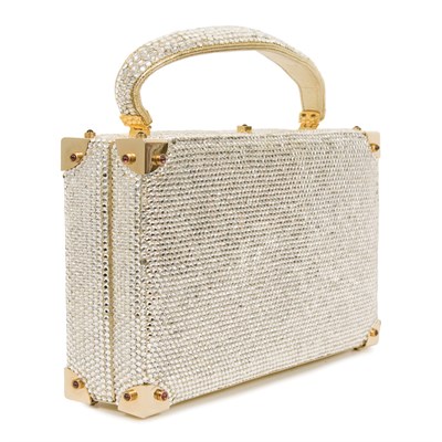 Lot 462 - Judith Leiber Valise Evening Bag Gold metallic...