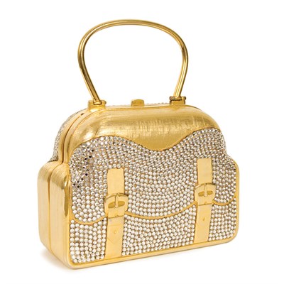 Lot 434 - Judith Leiber Doctor's Bag Minaudiere Brush...