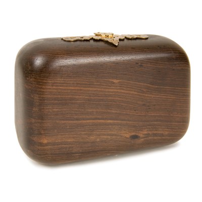 Lot 450 - Judith Leiber Ebony Box Minaudiere 1977 Carved...
