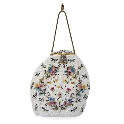 Lot 432 - French Beaded Evening Bag Circa 1960 Worked...