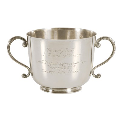 Lot 377 - English Silver Two-Handled Presentation Cup...