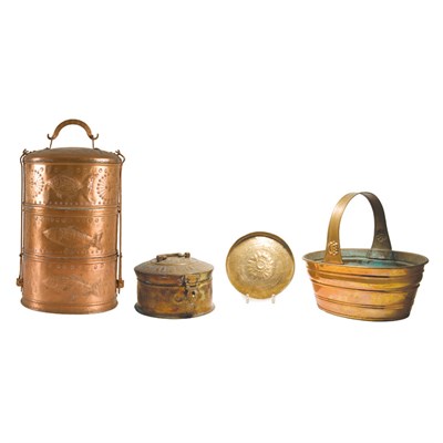 Lot 2 - Group of Four Copper Storage and Other...