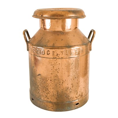 Lot 30 - Copper Milk Canister Height 20 inches.