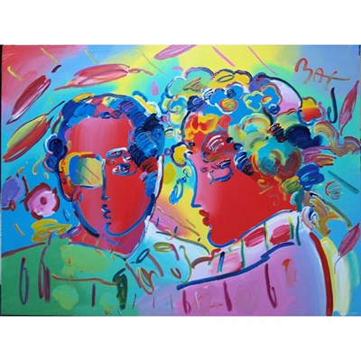 Lot 82 - Peter Max German/American, b. 1937 Zero in...