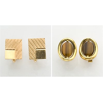 Lot 424 - Miscellaneous Group of Gold Cufflinks