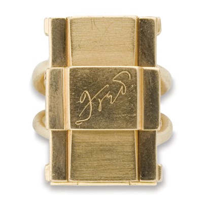 Lot 381 - Gold Watch Ring, Cartier