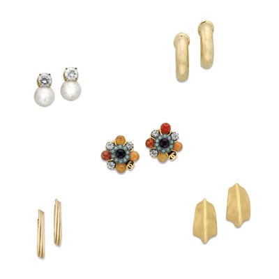 Lot 406 - Group of Costume Earclips