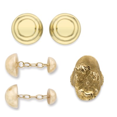 Lot 398 - Group of Gold Jewelry