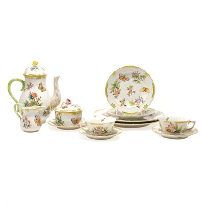 Lot 528 - Herend Gilt and Floral Decorated Porcelain...