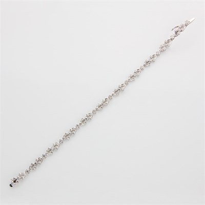 Lot 692 - White Gold and Diamond Bracelet
