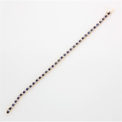 Lot 680 - Sapphire and Diamond Bracelet