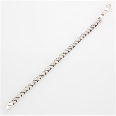 Lot 809 - White Gold and Diamond Bracelet