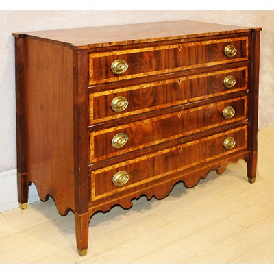 Lot 239 - Federal Inlaid Mahogany Chest of Drawers New...