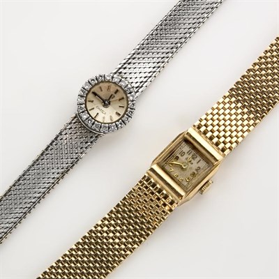 Lot 827 - Two Gold Wristwatches