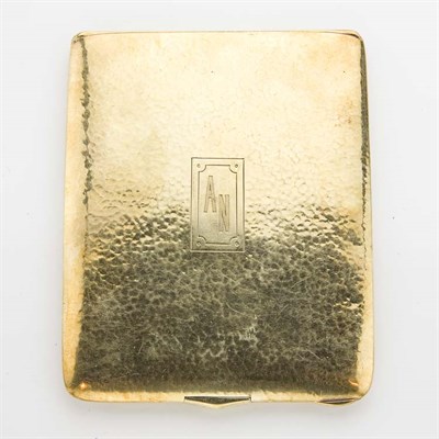 Lot 549 - Hammered Gold Cigarette Case, Tiffany & Co.