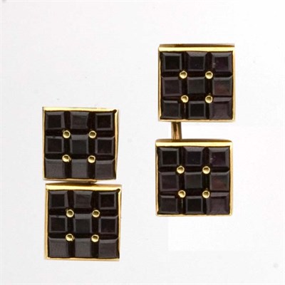 Lot 831 - Gold and Garnet Dress Set