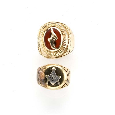 Lot 710 - Group of Four Gentleman's Rings