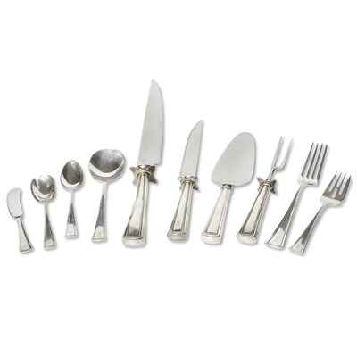 Lot 163 - Dominick & Haff Sterling Silver Flatware...