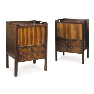 Lot 280 - Companion Pair of George III Mahogany Pot...