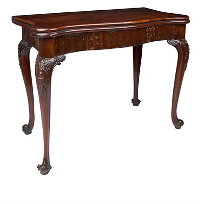 Lot 486 - George III Mahogany Fold-Over Game Table Circa...