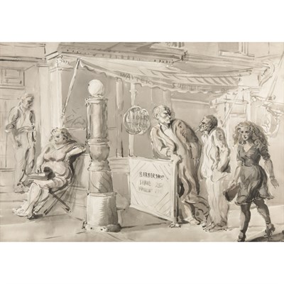 Lot 207 - Reginald Marsh American, 1898-1954 Apple Cider...