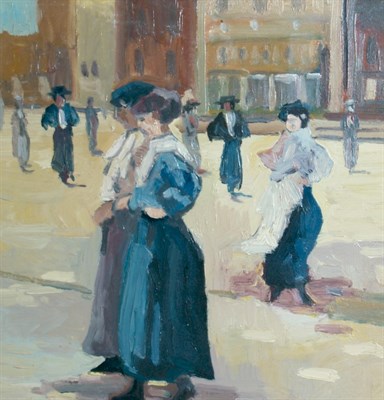 Lot 31 - Louis van der Pol Dutch, 1896-1962 Sunlit Walk...