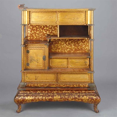 Lot 12 - Japanese Lacquer Cabinet Meiji Period, late...