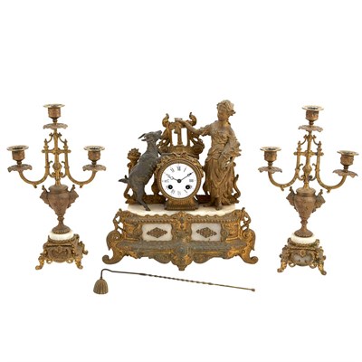 Lot 141 - Assembled Louis XVI Style Gilt-Metal and...