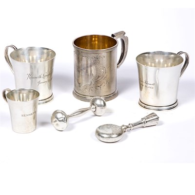 Lot 352 - Miscellaneous Group of Sterling Silver Child's...