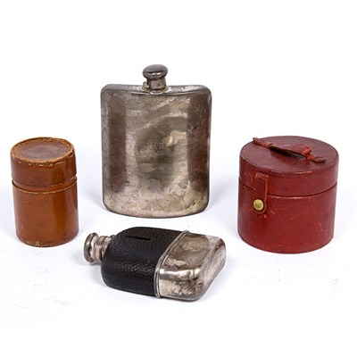 Lot 370 - Group of Four Sterling Silver Drinking Article...