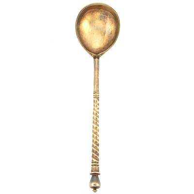 Lot 266 - Set of Six Russian Gilt and Niello Silver...