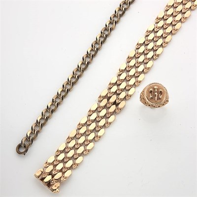 Lot 114 - Group of Assorted Gold and Metal Jewelry