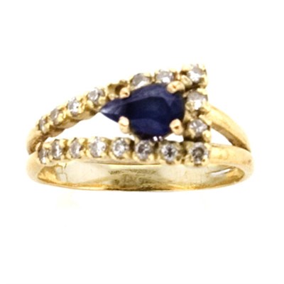 Lot 99 - Gold, Sapphire and Diamond Ring