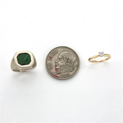 Lot 88 - Assorted Group of Gold and Metal Jewelry, Coins and Currency