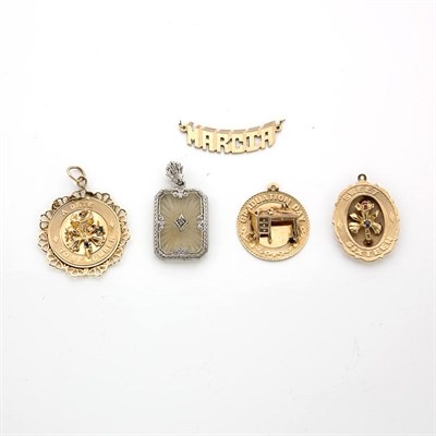 Lot 73 - Assorted Group of Silver and Turquoise Jewelry and Gold and Metal Jewelry