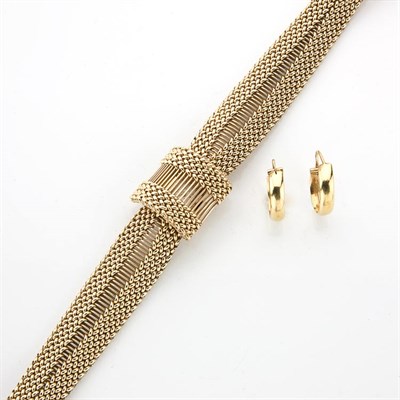 Lot 109 - Gold Lady's Wristwatch and Assorted Group of Gold and Metal Jewelry