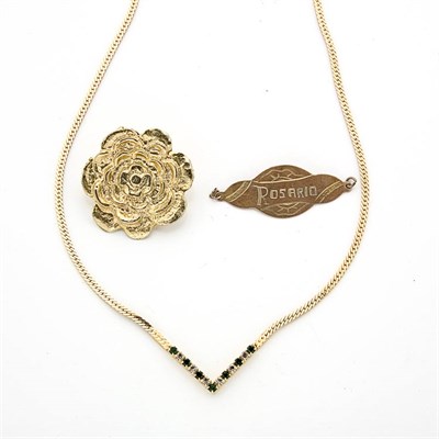 Lot 38 - Assorted Group of Gold and Metal Jewelry