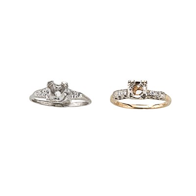 Lot 91 - Two Ring Mountings