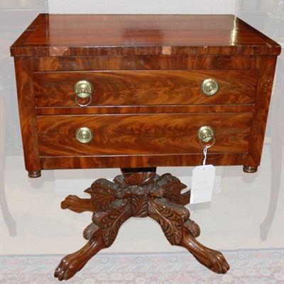 Lot 523 - American Empire Mahogany Work Table Height 29...