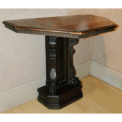 Lot 171 - Italian Renaissance Style Oak Console Height...