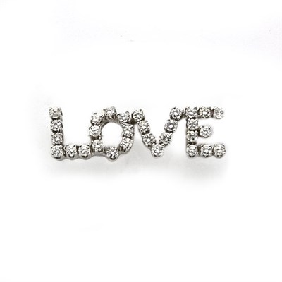 Lot 661 - Diamond Love Brooch