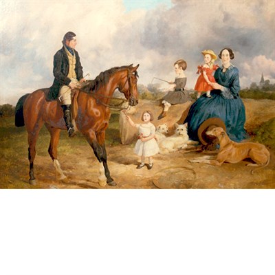 Lot 10 - British School 19th Century A Man Taking Leave...