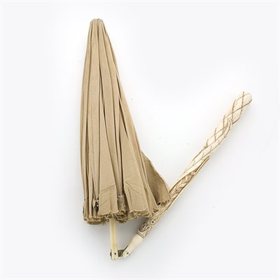 Lot 815 - Antique Carved Ivory Umbrella