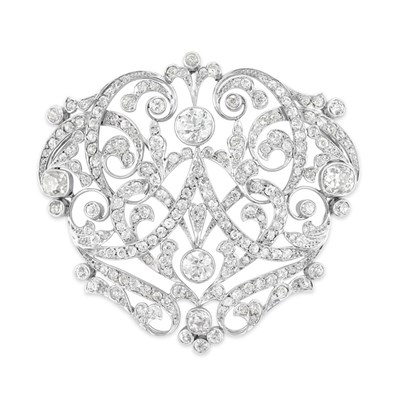 Lot 516 - Belle Epoque Diamond Brooch